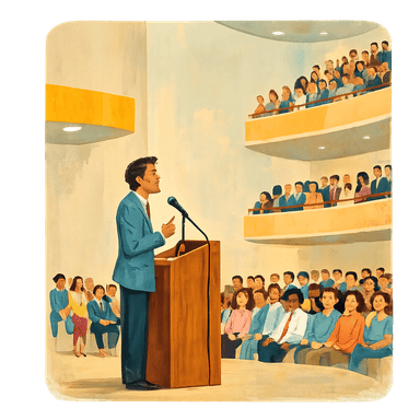 Lecturer vocabulary illustration